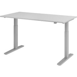 Bach bureau assis-debout marteau vxmka16 5 s gris 1600 x 800 mm