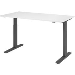 Bach bureau assis-debout marteau vxmka16 w g blanc 1600 x 800 mm