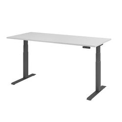 Bach marteau de bureau assis-debout vxdkb19 5 g gris 1800 x 800 mm