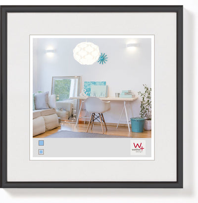 Walther new lifestyle - cadre en plastique - format photo 20x20 cm - noir