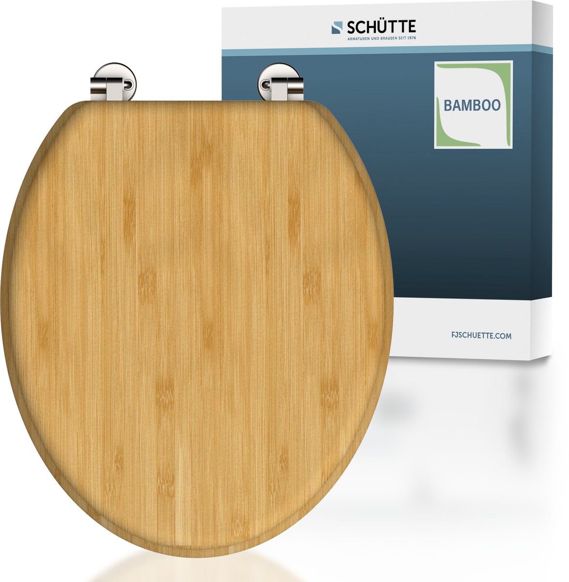 Schütte schütte siège de toilette bambou foncé
