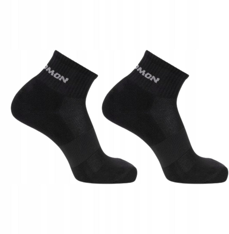 Chaussettes Salomon Evasion - Lot de 2 - Taille 39-41 - Noir
