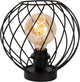Lucide danza - lampe de table - ø 25 cm - 1xe27 - noir