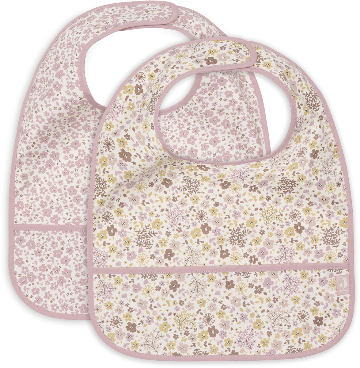 Bavoirs Jollein imperméables - 2 pièces - 30 cm - fées des fleurs