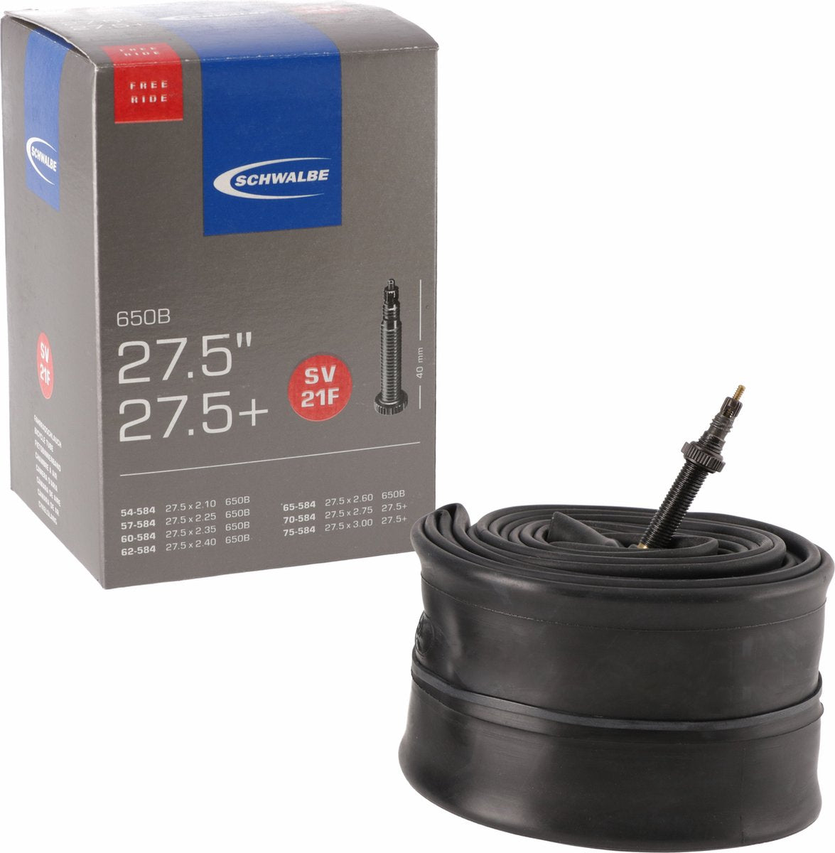 Schwalbe Inner Tube FV SV21F 27,5 54 75-584