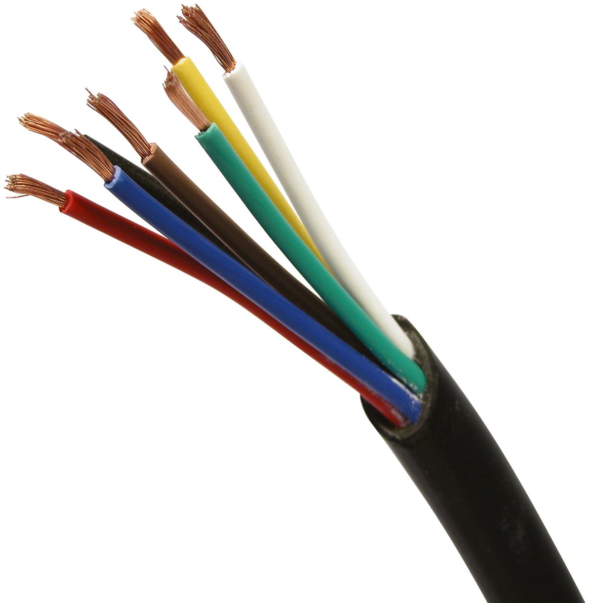 Câble de remorque Carpoint 7 fils 5 mètres 1 mm² noir