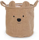 Childhome - panier de rangement - 40x40x40 cm - peluche - marron - panier à jouets - panier à linge