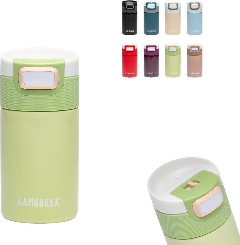 Kambukka etna tasse thermos 300 ml - tasse à café à emporter - facile à nettoyer - tasse à café étanche - tasse à thé - tasse de voyage - pistache parfaite