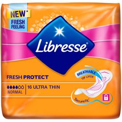 Serviettes hygiéniques libresse ultra normale 16 pièces