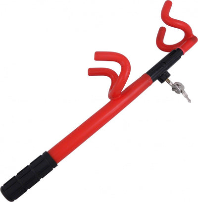 Antivol de direction éléphant Carpoint - visible et efficace - effet préventif - bloque le volant - impossible à conduire - applicable à la plupart des voitures -