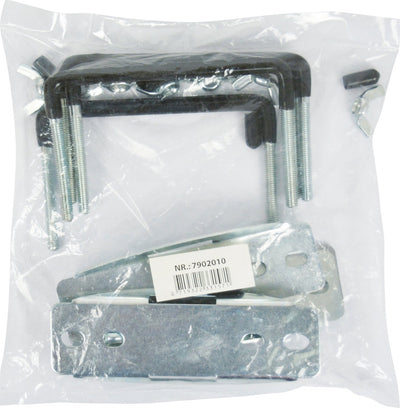 Kit de montage pour coffre de toit Twinny Load - kit de montage supplémentaire - pour coffres de toit - avec quatre supports en U - largeur 10 cm hauteur 5 cm - avec écrous à oreilles et plaques de base