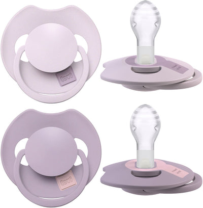 Difrax lovi sucette dynamique - prime - 18+ mois - rose violet clair - 2 pièces