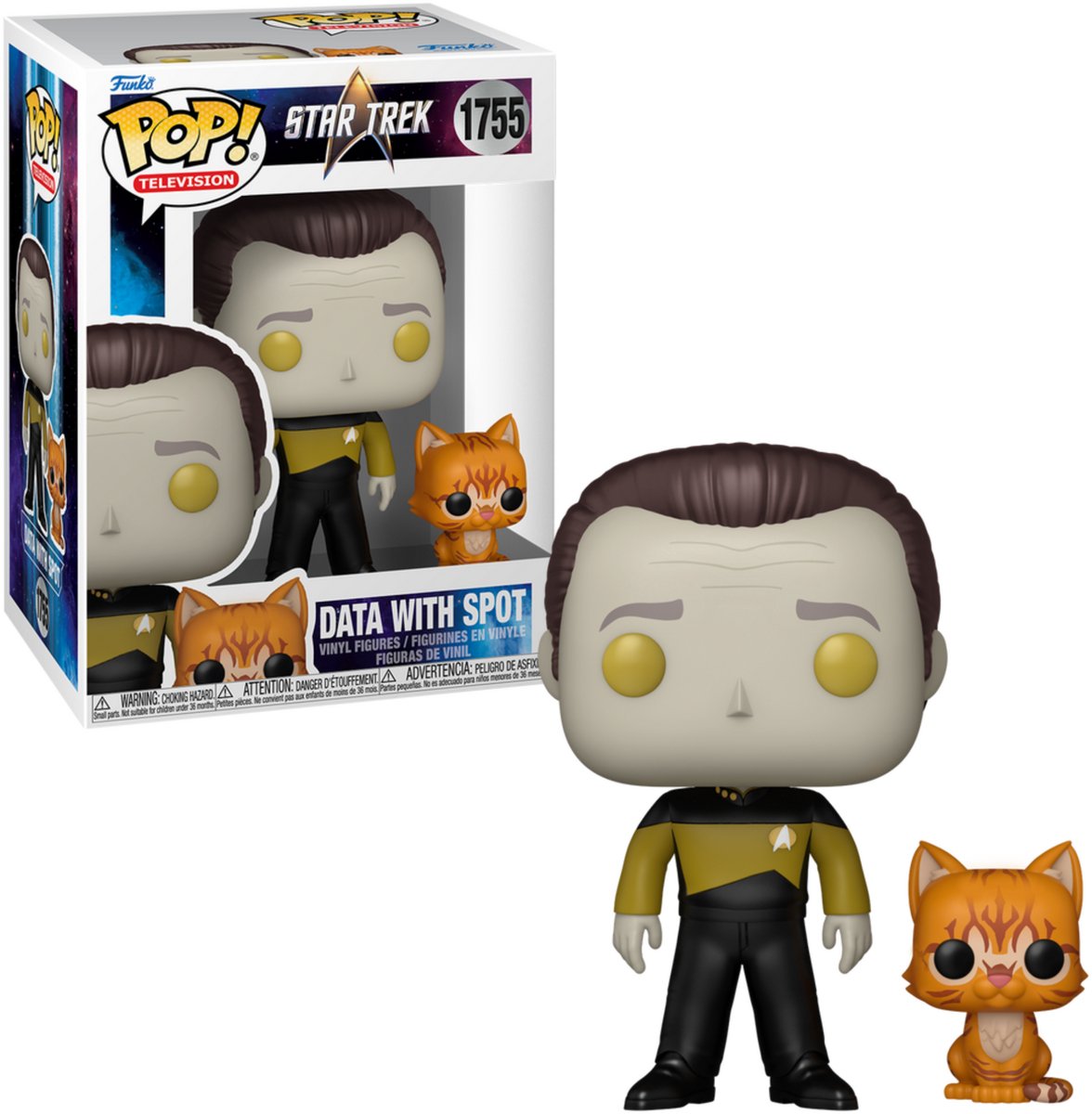 Funko star trek pop! données de figurines en vinyle TV avec spot #1755