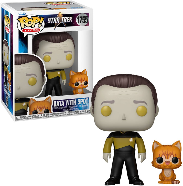 Funko star trek pop! données de figurines en vinyle TV avec spot #1755