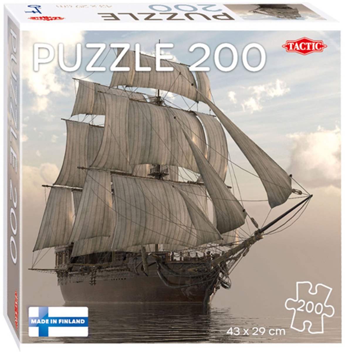 Tactique Puzzle du puzzle du voilier en mer, 200st.