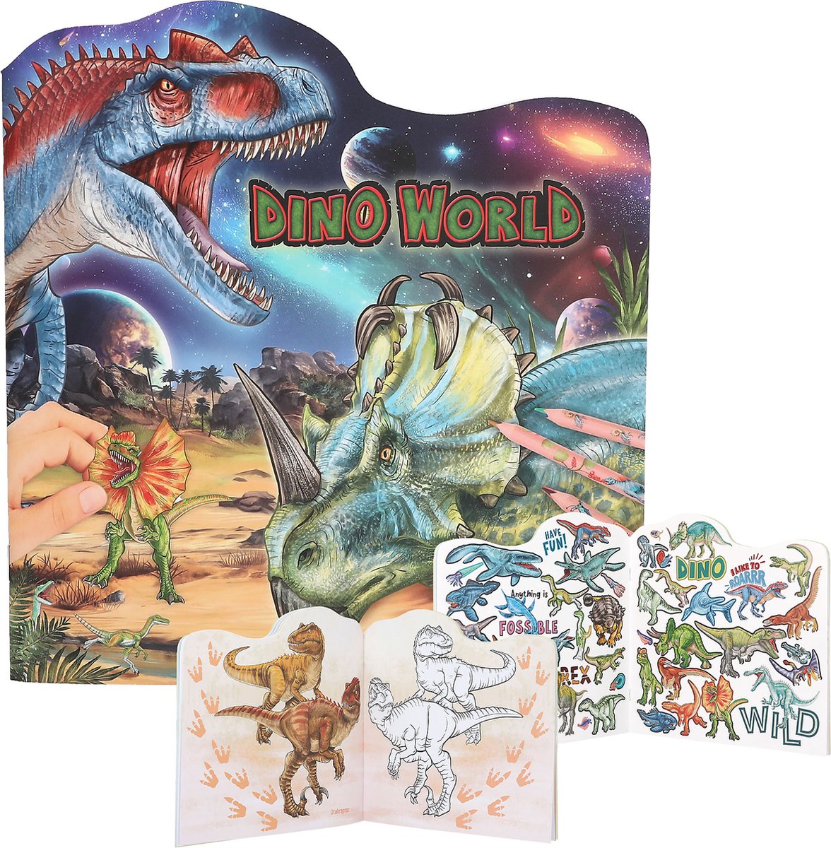 Depesche - Livre de coloriage du monde des dinosaures