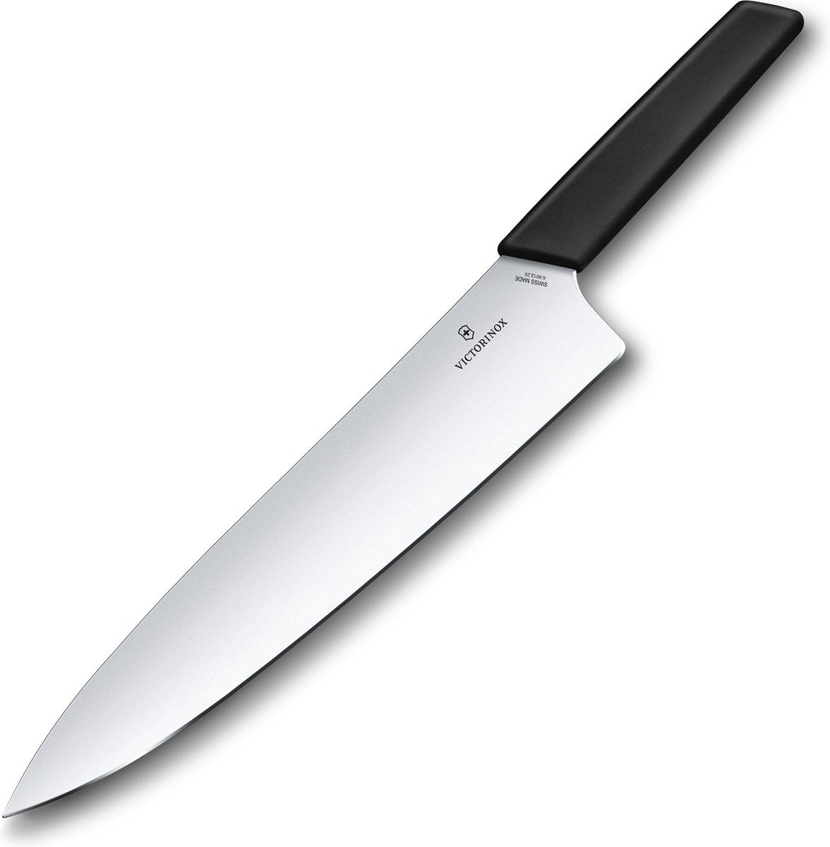 Couteau de chef moderne suisse Victorinox - 25cm - acier inoxydable plastique pp - noir