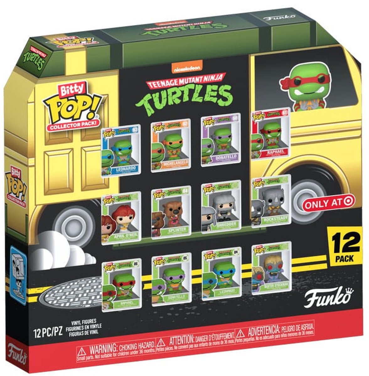 Funko tortues ninja mutantes adolescentes - bitty pop 12 pack