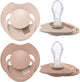 Difrax lovi sucette dynamique - prime - 18+ mois - beige marron - 2 pièces