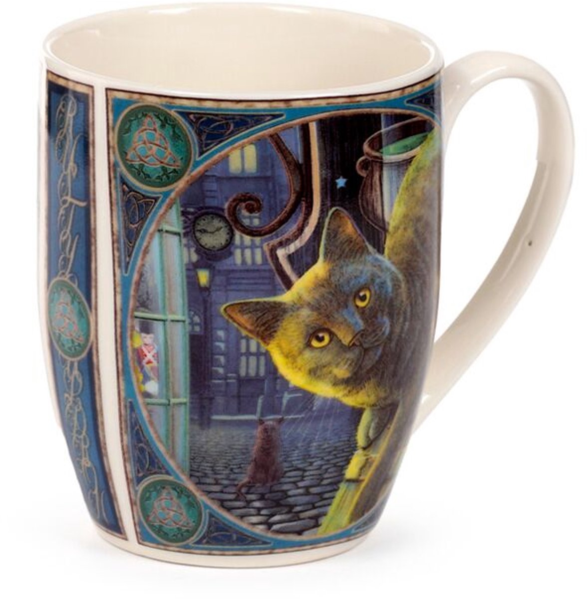 Lisa Parker Rusty Cauldron Kat en porcelaine