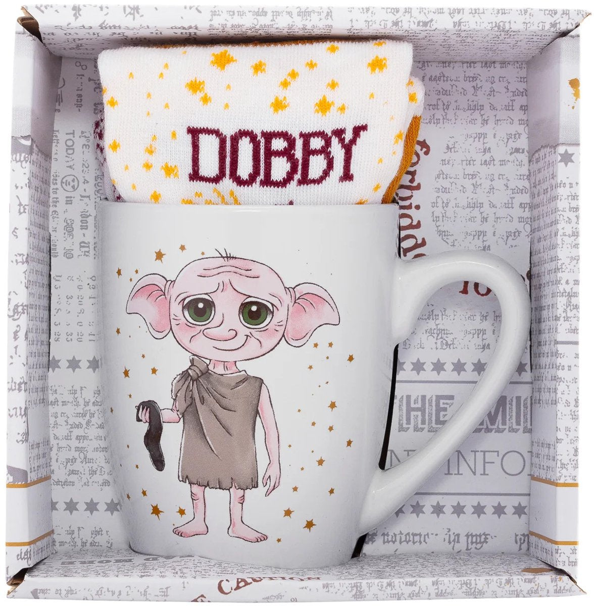 Chaussettes mug Harry Potter dobby tête unisexe - multicolore - standard