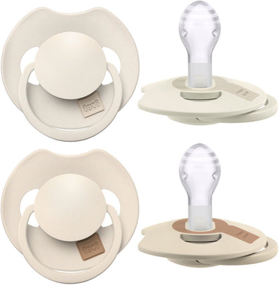 Difrax lovi sucette dynamique - prime - 18+ mois - crème beige clair - 2 pièces