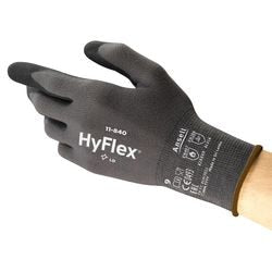 Pic gants de sécurité hyflex 11840r090-1p taille 9 noir pack de 12 paires