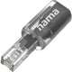 Adaptateur USB hama 00201125 anti-torsion transparent, noir
