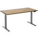 Bureau assis-debout ceha ade2plhl148q9006ro mélamine marron robson, métal