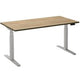 Bureau assis-debout ceha ade2plhl188q9016ro mélamine marron robson, métal