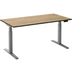 Bureau assis-debout ceha ade2plme128q9006ro mélamine marron robson, métal
