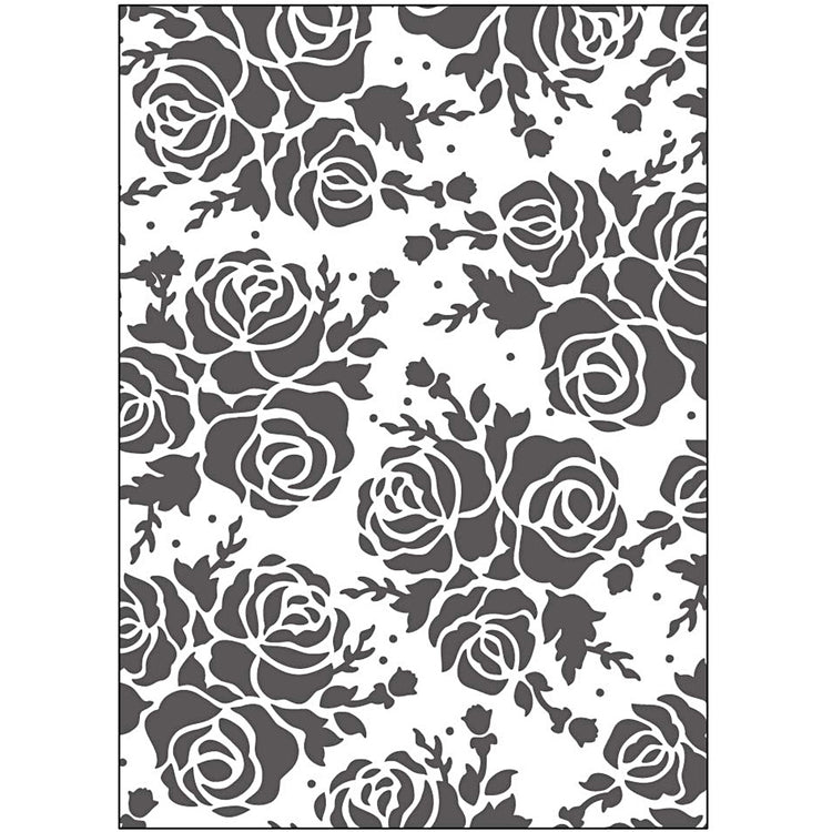 Dossier de gaufrage Creativ company, roses, dim. 13x18,5 cm, épaisseur 2 mm, 1 pièce