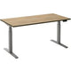 Bureau assis-debout ceha ade2plme168q9006ro mélamine marron robson, métal