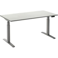 Bureau assis-debout ceha ade2plhl168q9006w mélamine blanc, métal