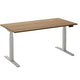 Bureau assis-debout ceha ade2plhl189q9016ret chêne tabac mélaminé, métal
