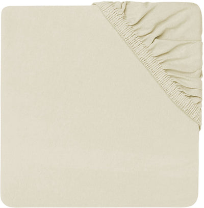 Jollein - coffret drap-housse bébé jersey (ivoire) - coton - coffret drap-housse - 75x95cm