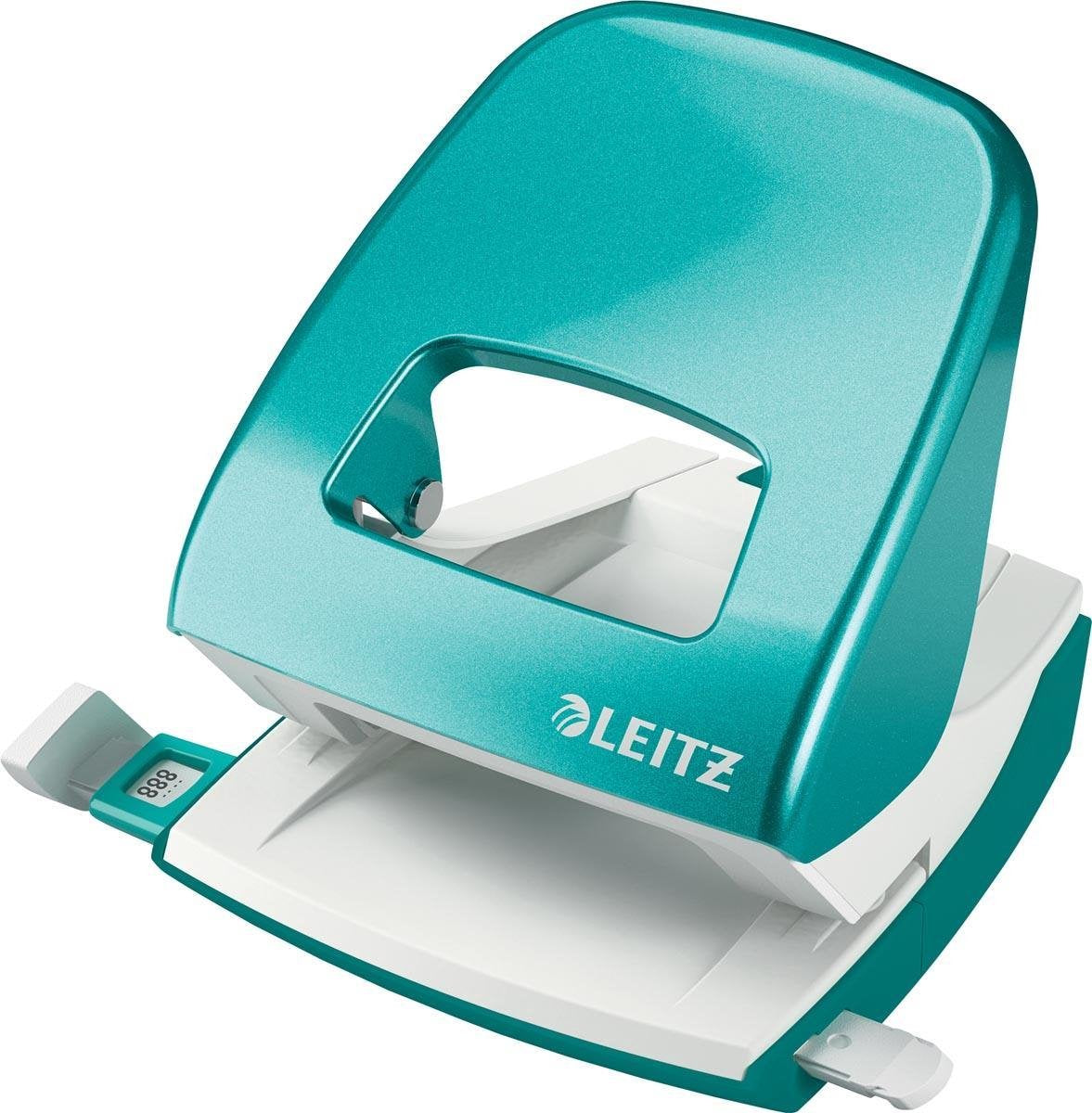 Leitz - perforatrice - wow - bleu glacier - blister
