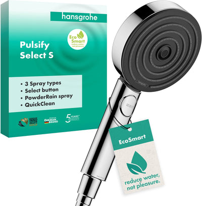 Hansgrohe pulsify select s douchette à main 105 3jet activation ecosmart chrome