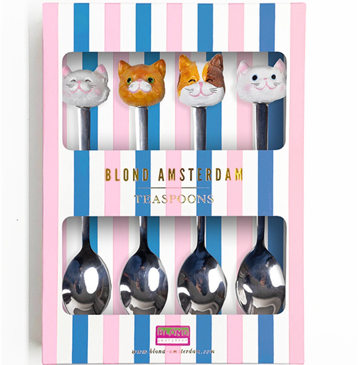 Blond Amsterdam, spéciaux, animal : set de cuillères à café chat