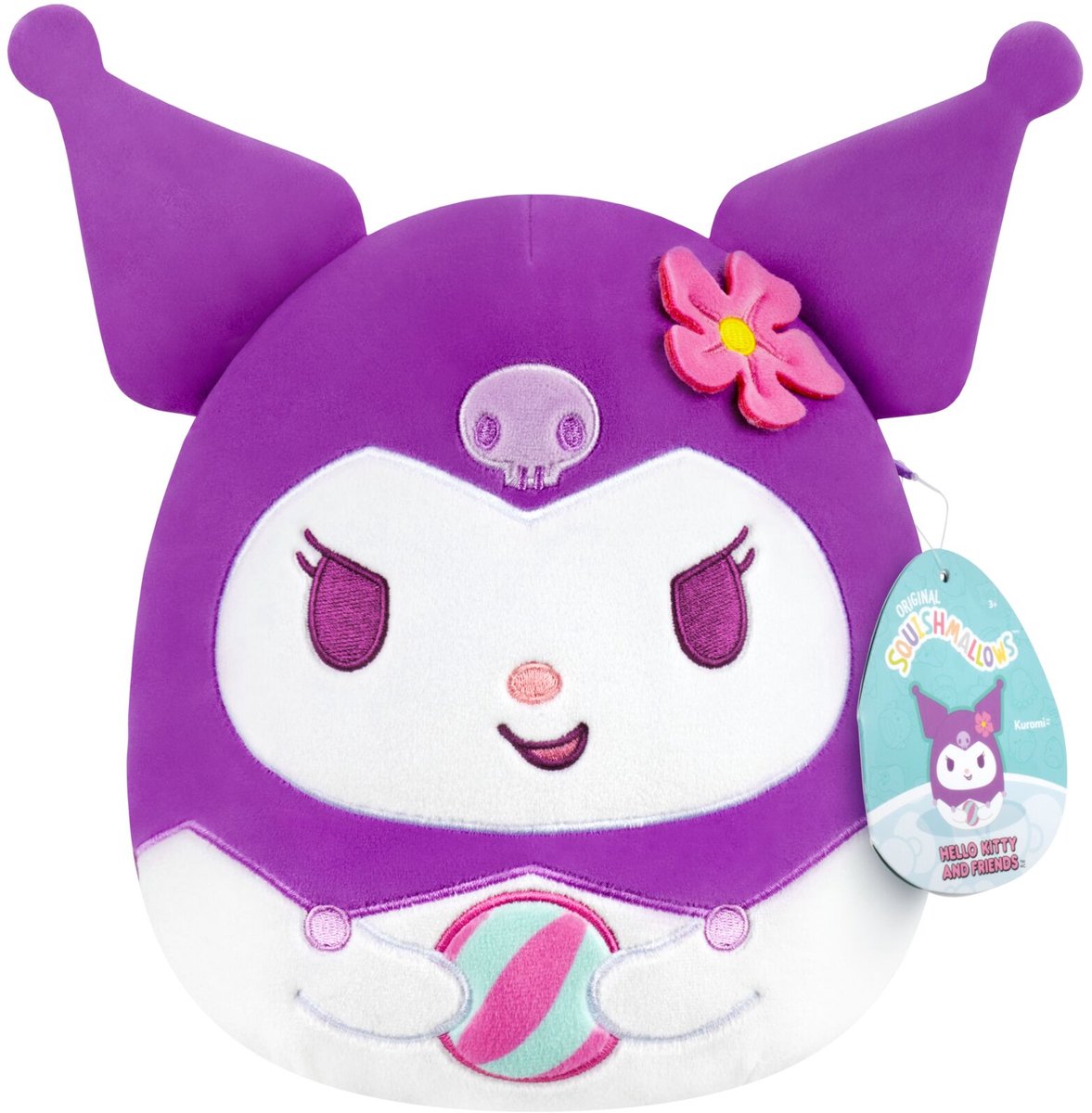 Squishmallows Jazwares - Hello Kitty et ses amis - saisissez l'instant ballon de plage Kuromi - peluche 20 cm