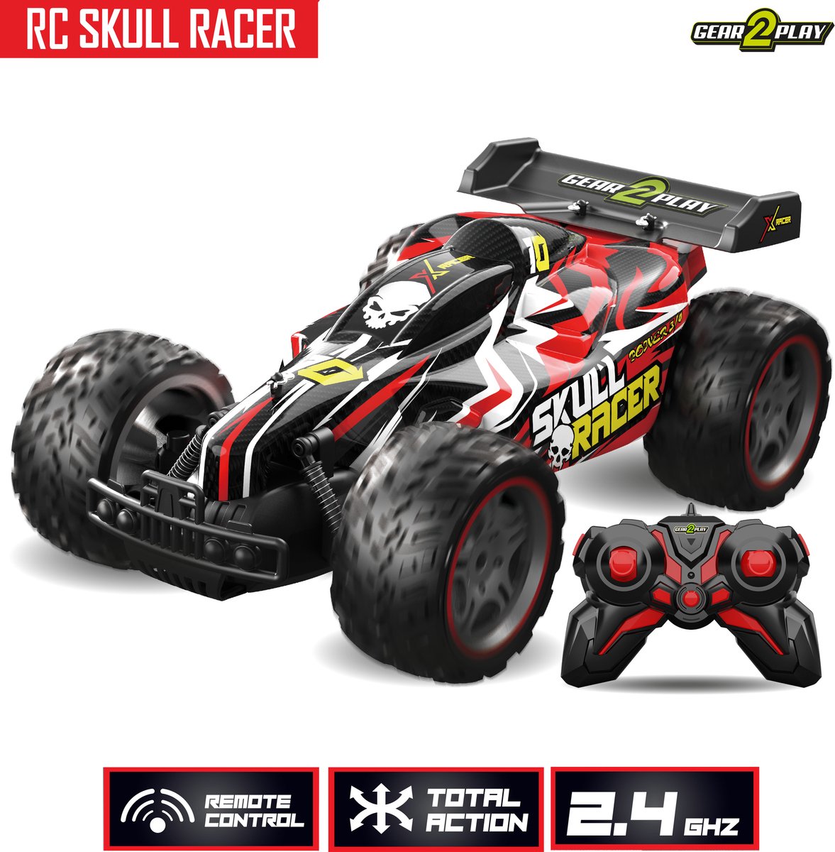 Voiture contrôlée Spectron RC Skull Racer 1:10