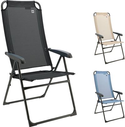 Fauteuil de camping Travellife Como - pliable de manière compacte - dossier réglable sur 6 positions - résistant à l'eau et aux UV