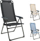 Fauteuil de camping Travellife Como - pliable de manière compacte - dossier réglable sur 6 positions - résistant à l'eau et aux UV