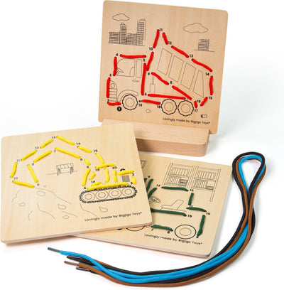 Bigjigs Wooden Road Puzzle à Number Construction, 8dlg.