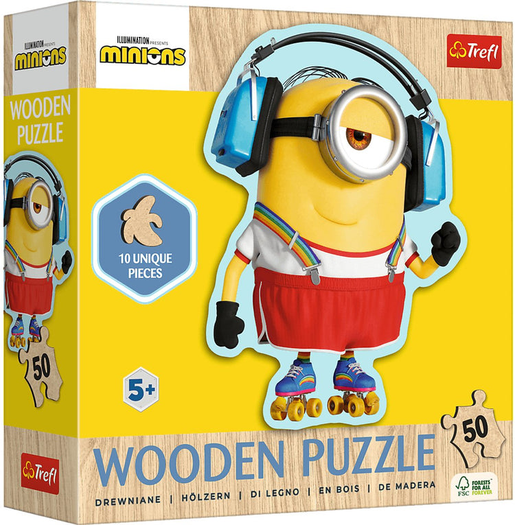 Trefl puzzle en bois minions 50 pièces - moi méprisable 4 fsc.