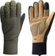 Bbb cycling puffershield gants de cyclisme hiver - 0 - 5 ℃ - coupe-vent imperméable - gants de cyclisme hommes et femmes - vert olive - taille s - bwg-41