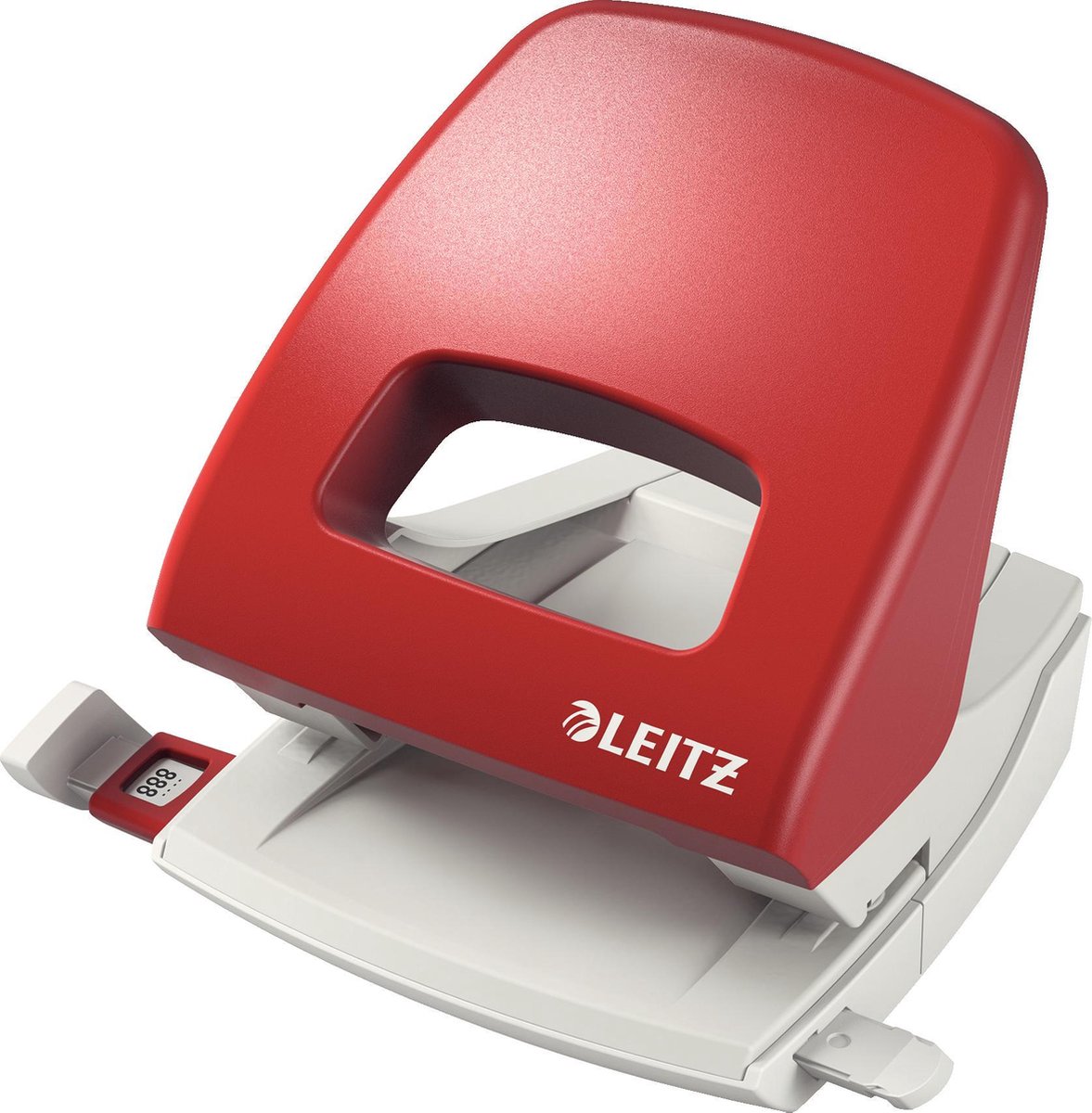 Perforatrice Leitz nexxt - perfore jusqu'à 25 feuilles - rouge