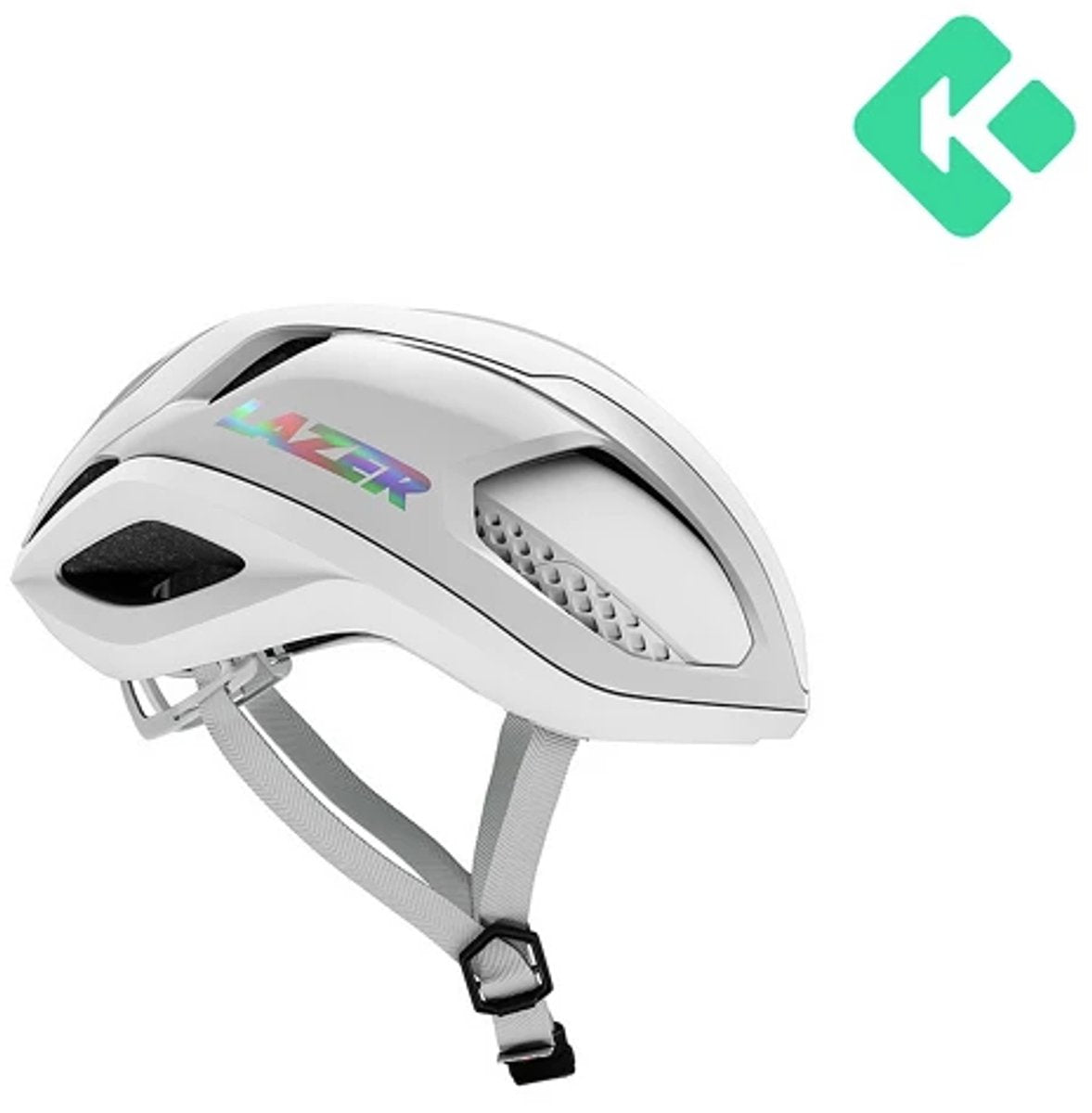 Casque de vélo de course Lazer vento kineticore blanc
