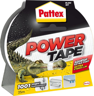 Pattex 1006697 - ruban adhésif 25m blanc | 6 pièces
