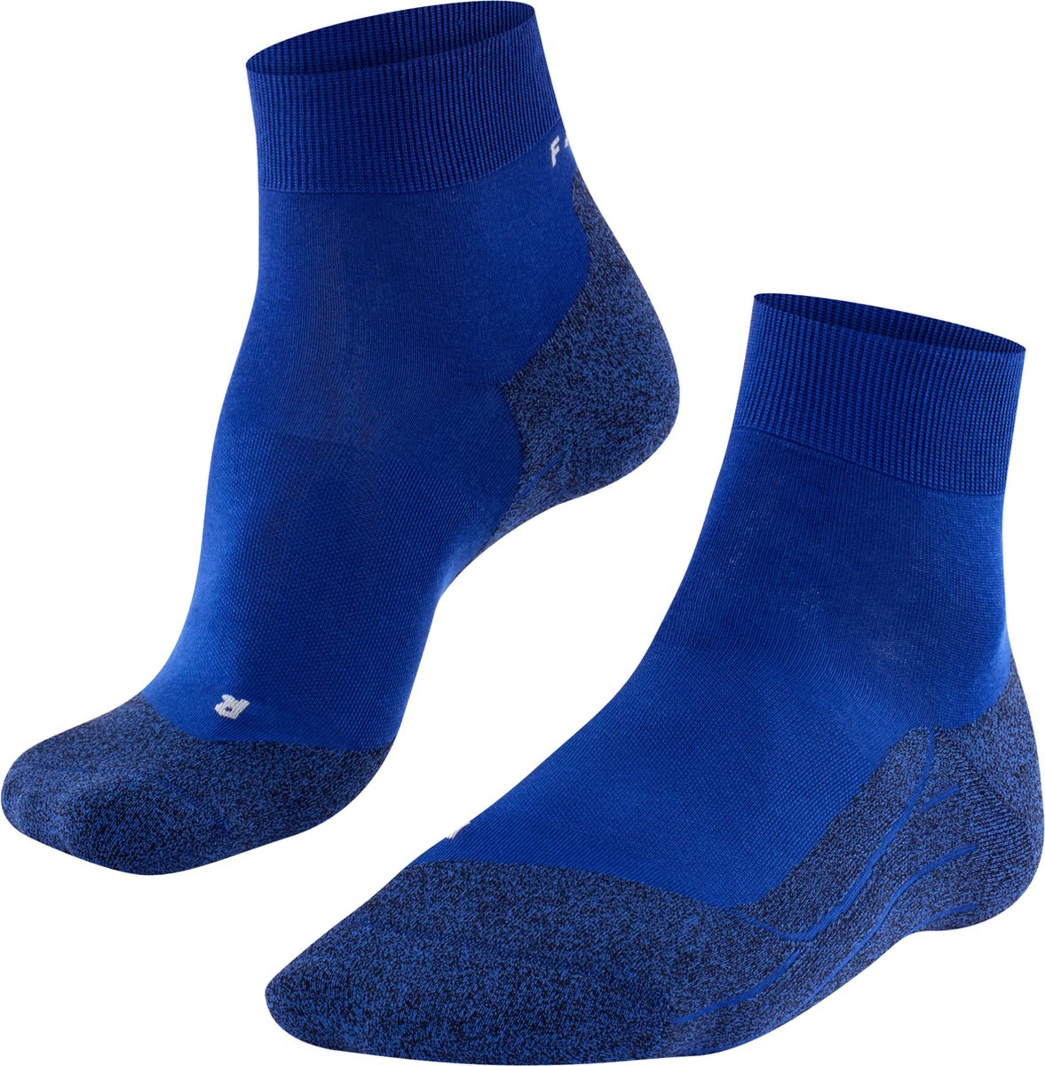 Falke ru4 light chaussettes de course courtes en lyocell anti-ampoules en matériau fonctionnel hommes bleu - taille 42-43